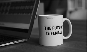 "The Future is Female" cup